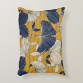 Seamless tropical plant and leaf pattern backgroun アクセントクッション (正面(垂直))