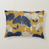 Seamless tropical plant and leaf pattern backgroun アクセントクッション (裏面)