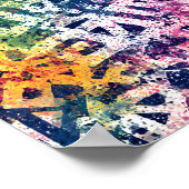Seamless Urban Texture: Aerosol Spray Stencil ポスター (角)