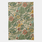 Seamless vintage botanical pattern  キッチンタオル (縦)