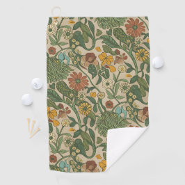 Seamless vintage botanical pattern  ゴルフタオル