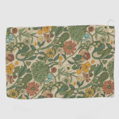 Seamless vintage botanical pattern  ゴルフタオル (横)