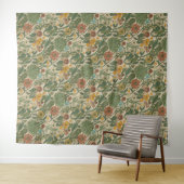 Seamless vintage botanical pattern  タペストリー (インサイチュ(横))