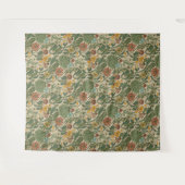 Seamless vintage botanical pattern  タペストリー (正面(横))