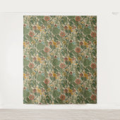 Seamless vintage botanical pattern  タペストリー (正面)