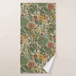 Seamless vintage botanical pattern  バスタオルセット