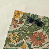 Seamless vintage botanical pattern  ビーチタオル (インサイチュ)