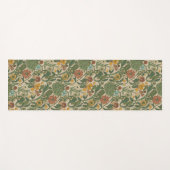 Seamless vintage botanical pattern  ヨガマット (正面(横))