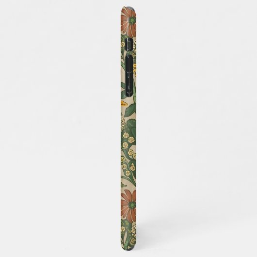 Seamless vintage botanical pattern  iPhoneケース (左側)