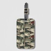 Seamless Vintage European Pattern-18th Century Dai ラゲッジタグ (正面縦)