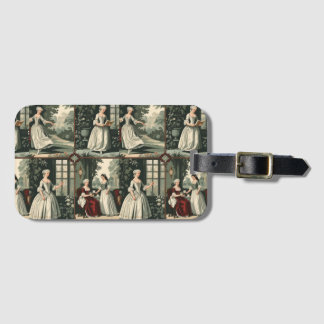 Seamless Vintage European Pattern-18th Century Dai ラゲッジタグ
