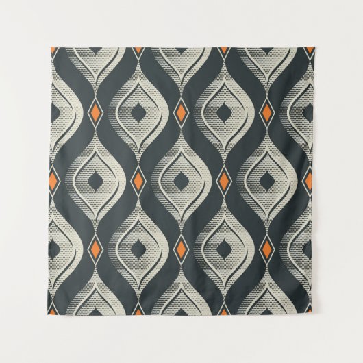 seamless vintage pattern タペストリー (正面)