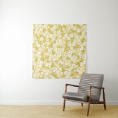 Seamless vintage pattern abstract. Cute white flow タペストリー (インサイチュ(横))
