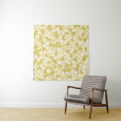 Seamless vintage pattern abstract. Cute white flow タペストリー (インサイチュ)