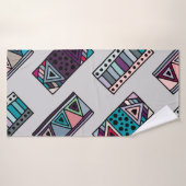 Seamless vintage pattern. geometrical background w バスタオル (バスタオル)