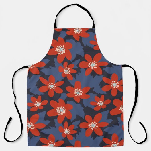 Seamless vintage pattern in Scandinavian style wit エプロン (正面)