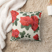 Seamless vintage pattern with roses クッション (ブランケット)