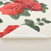 Seamless vintage pattern with roses シェルパブランケット (3/4)