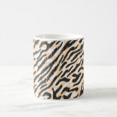 Seamless vintage scribble zebra leopard fur patter コーヒーマグカップ (中央)