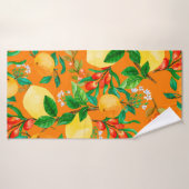 seamless watercolor illustration background mix co バスタオル (バスタオル)