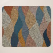 Seamless wavy pattern. Complicated hand-drawn orna シェルパブランケット (正面(横))