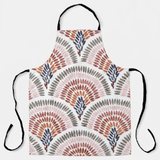 Seamless wavy pattern. Seigaiha design in polka do エプロン