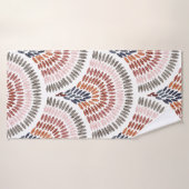 Seamless wavy pattern. Seigaiha design in polka do バスタオル (バスタオル)