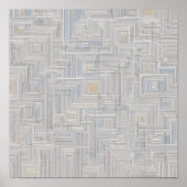 Seamless White Luminous Net Fabric Pattern ポスター (正面)