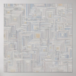 Seamless White Luminous Net Fabric Pattern ポスター