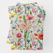 Seamless Wildflower Pattern Furniture Decoupage  ラッピングペーパーシート (インサイチュ)