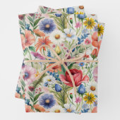 Seamless Wildflower Pattern Furniture Decoupage  ラッピングペーパーシート (インサイチュ)
