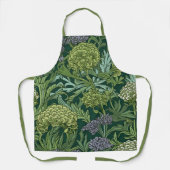 Seamless William Morris style floral pattern エプロン (正面)
