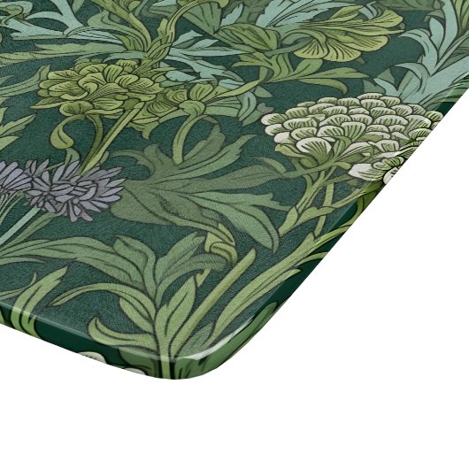 Seamless William Morris style floral pattern カッティングボード (角)