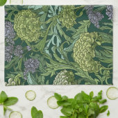 Seamless William Morris style floral pattern キッチンタオル (折り畳み)