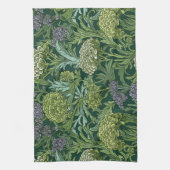 Seamless William Morris style floral pattern キッチンタオル (縦)