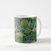 Seamless William Morris style floral pattern コーヒーマグカップ (正面右)