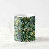 Seamless William Morris style floral pattern コーヒーマグカップ (正面左)