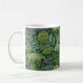 Seamless William Morris style floral pattern コーヒーマグカップ (左)