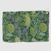 Seamless William Morris style floral pattern ゴルフタオル (横)