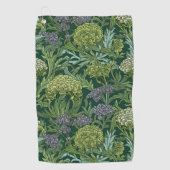 Seamless William Morris style floral pattern ゴルフタオル (正面)