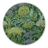 Seamless William Morris style floral pattern セラミックノブ (正面)