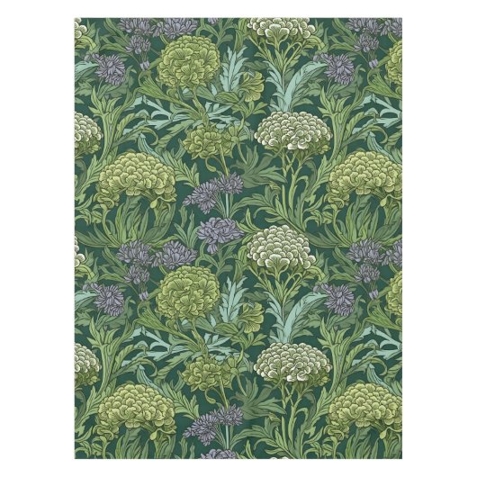 Seamless William Morris style floral pattern テーブルクロス (正面)