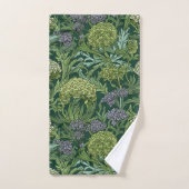 Seamless William Morris style floral pattern バスタオルセット (ハンドタオル)