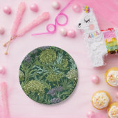 Seamless William Morris style floral pattern ペーパープレート (パーティー)