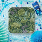 Seamless William Morris style floral pattern ペーパープレート (パーティー)