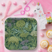 Seamless William Morris style floral pattern ペーパープレート (パーティー)