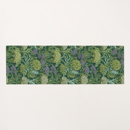 Seamless William Morris style floral pattern ヨガマット (裏面(横))