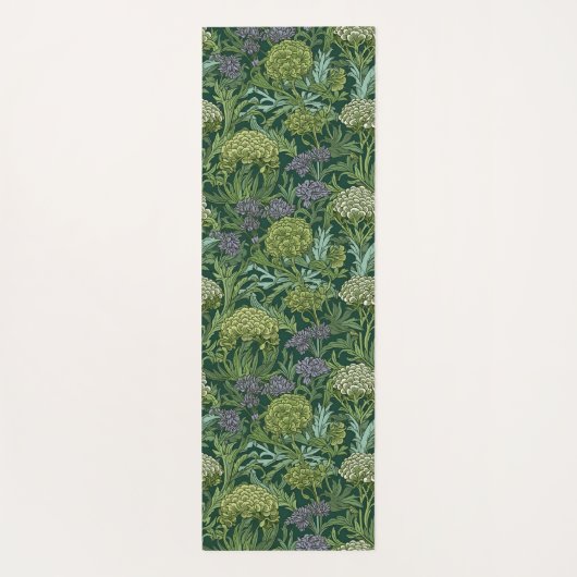 Seamless William Morris style floral pattern ヨガマット (裏面)