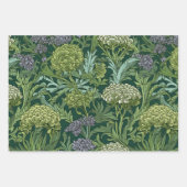 Seamless William Morris style floral pattern ラッピングペーパーシート (正面3)