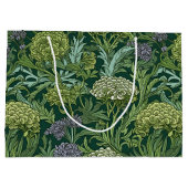Seamless William Morris style floral pattern ラージペーパーバッグ (裏面)